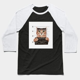 Funny cat got arreseted Baseball T-Shirt